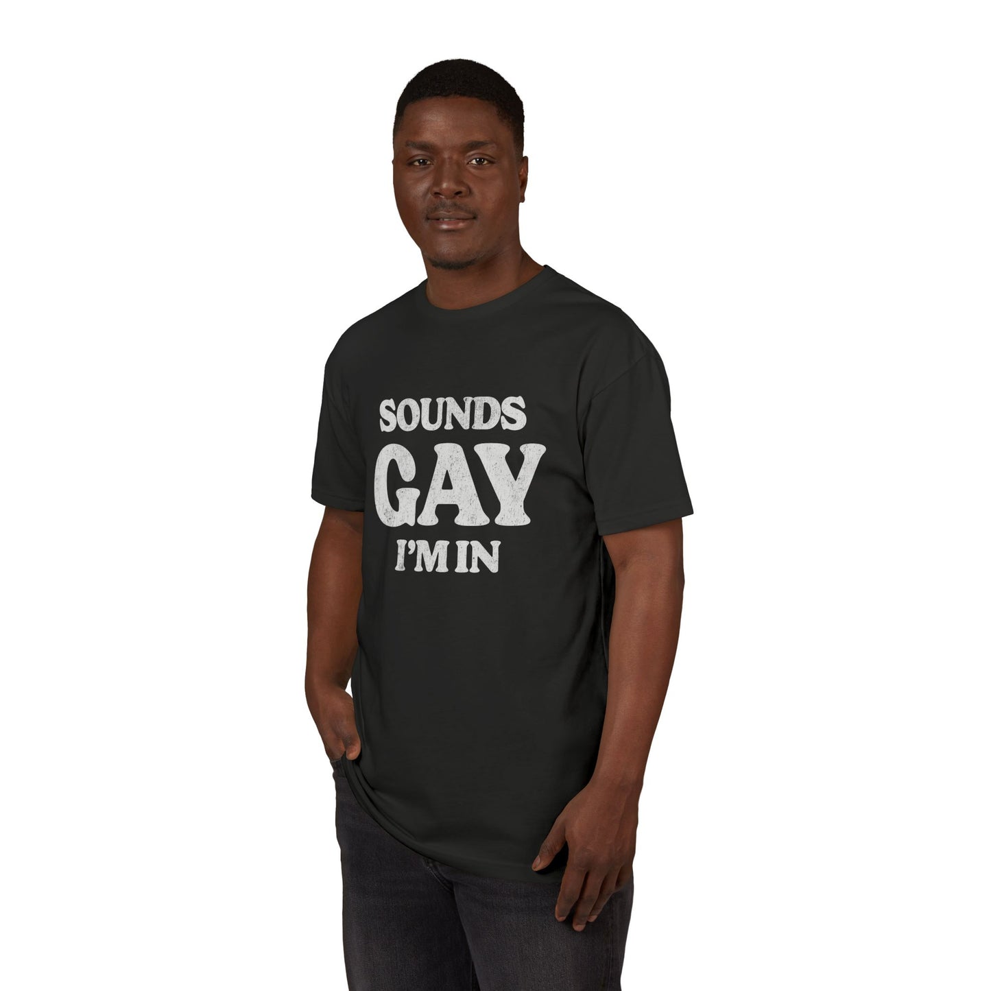 Sounds Gay, I'm in! - Printed on NextLevel Unisex Sueded T-Shirt