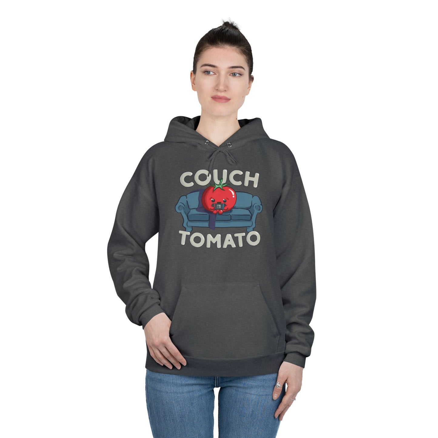 Cozy Couch Tomato Medium Weight Pullover Hoodie